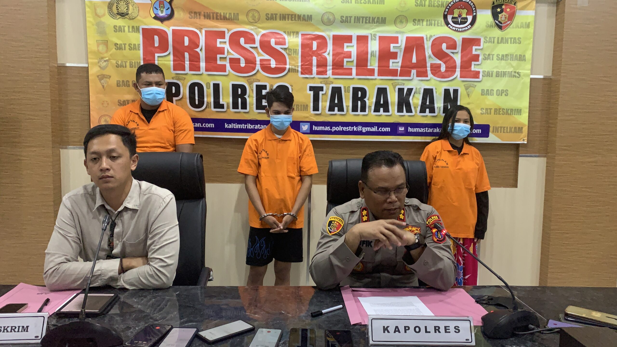 Polres Tarakan menangkap tiga pelaku judi online di Binalatung
